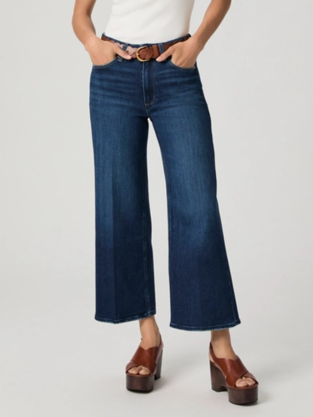 PAIGE Anessa Wide Leg, High Rise,Ankle Jean. Regular 26 - Picture 16 of 16
